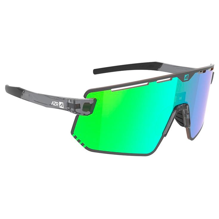 AZR Lunettes de soleil Flash Rx Crystal Vernie Multicouche Vert Présentation