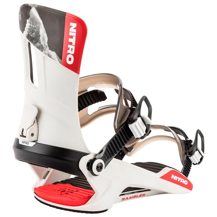 Nitro Fix Snowboard Rambler Raw black white red Présentation