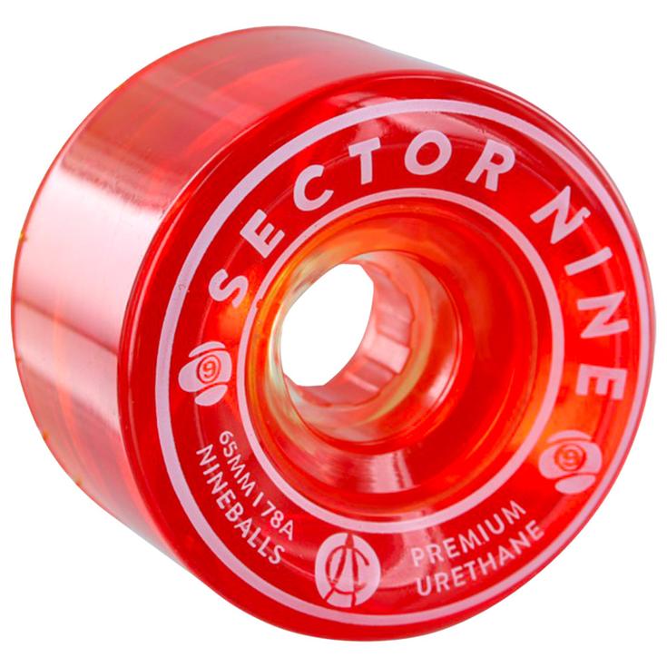 Sector 9 Roues longboard skate 65Mm 78A Centerset Nineballs Warm Red Présentation