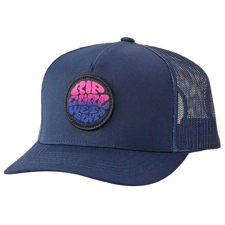 Rip Curl Casquettes Wetsuit Icon Trucker Washed Navy Présentation