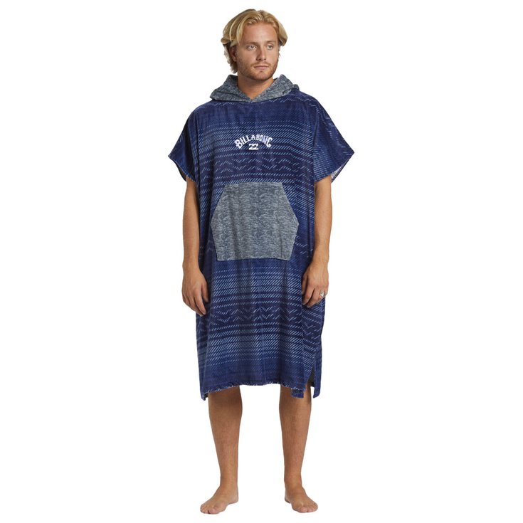 Billabong Poncho Mens Hooded Dusty Navy Présentation