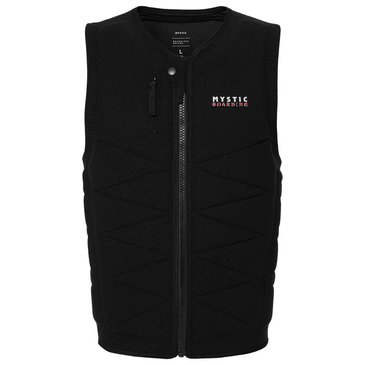 Mystic Impact Vest Outlaw Front Zip Black Présentation