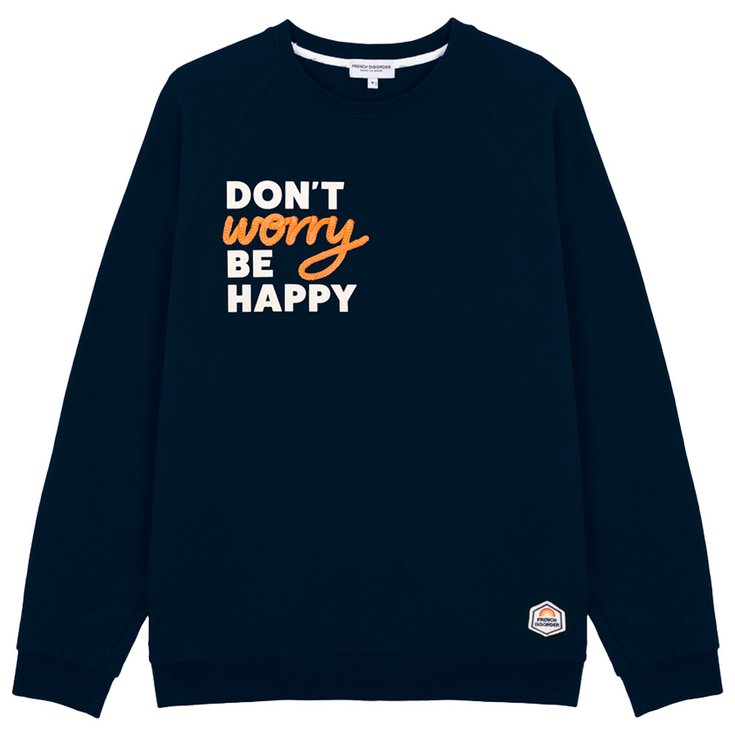 French Disorder Sweat Clyde Don't Worry (Tricotin) Navy Présentation