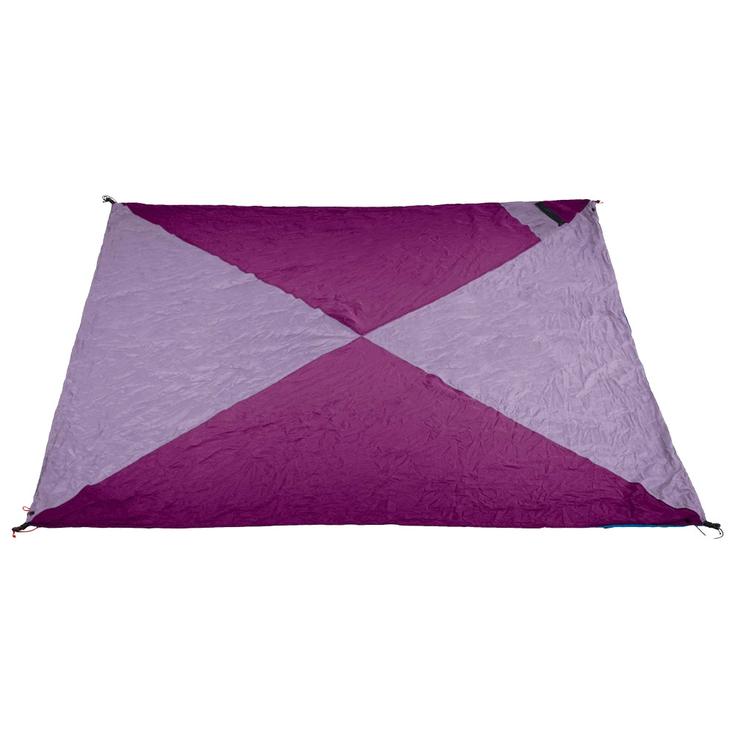 Ticket To The Moon Couverture Travel Blanket Plum Lavender Présentation