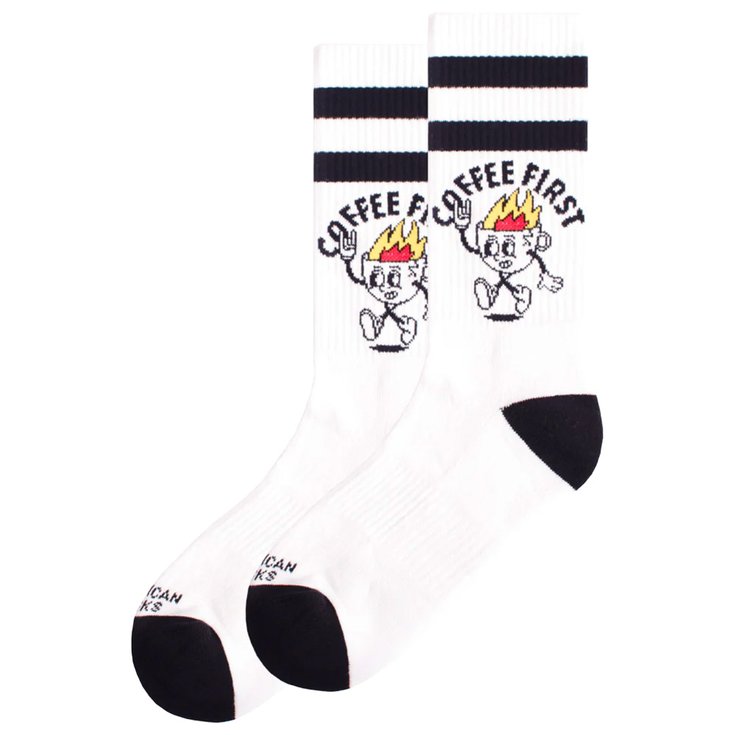 American Socks Chaussettes The Classics Mid High Coffee First Présentation