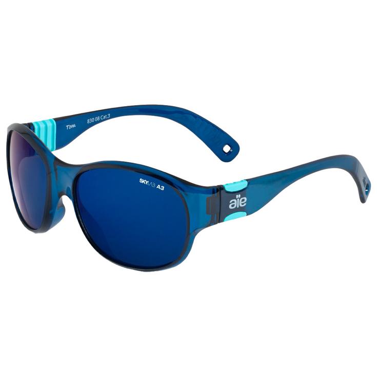 Altitude Eyewear Lunettes de soleil Tom Crystal Blue Grey Blue Flash Présentation