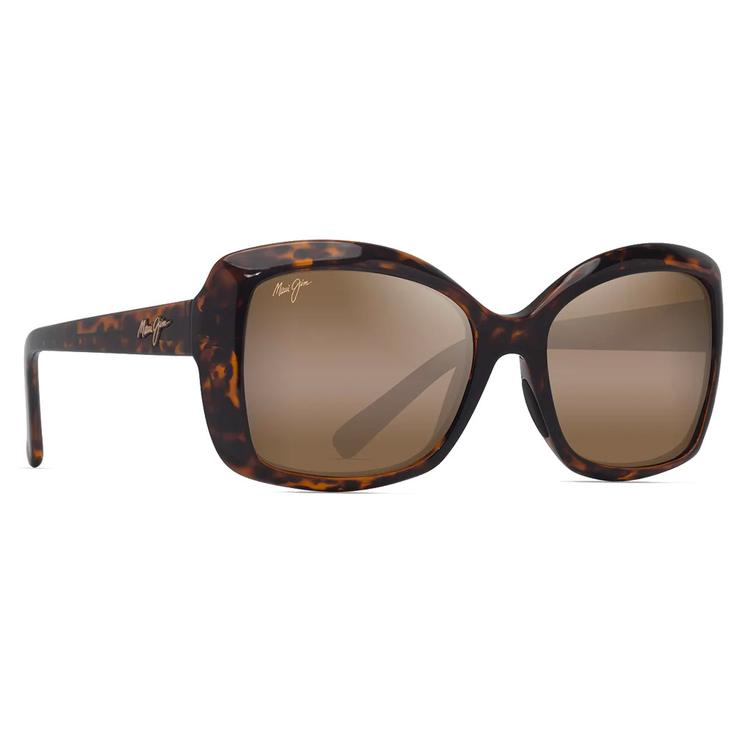 Maui Jim Lunettes de soleil Orchid Shiny Dark Havana Brone Hcl Minéral Superthin Présentation