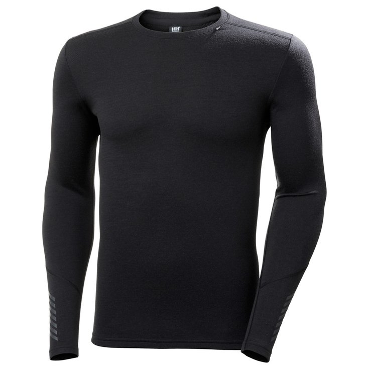 Helly Hansen Sous-vêtement technique Lifa Merino Midweight Crew Black Présentation