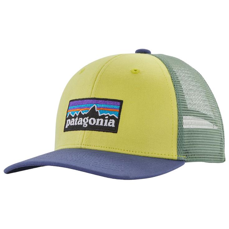 Patagonia Casquettes Kid's Trucker Hat P-6 Logo Nearly Green Présentation