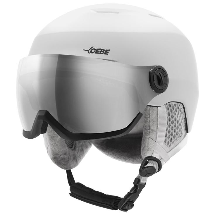 Cebe Casque de ski Stratos Vision White Silver Mirror Présentation
