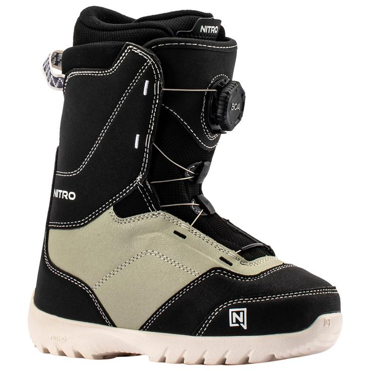 Nitro Boots Droid Boa Youth Black Sand Présentation