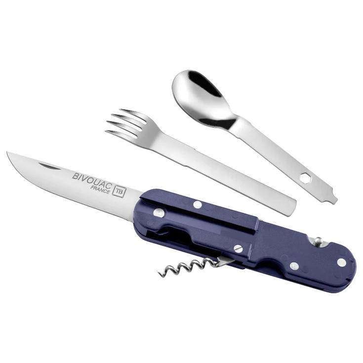 TB Outdoor Couteaux (couverts) Bivouac Set Bleu Présentation