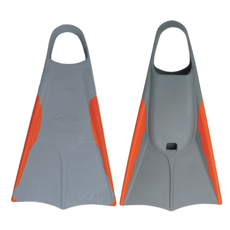 Orca Palmes Bodyboard Fins - Grey / Orange Présentation