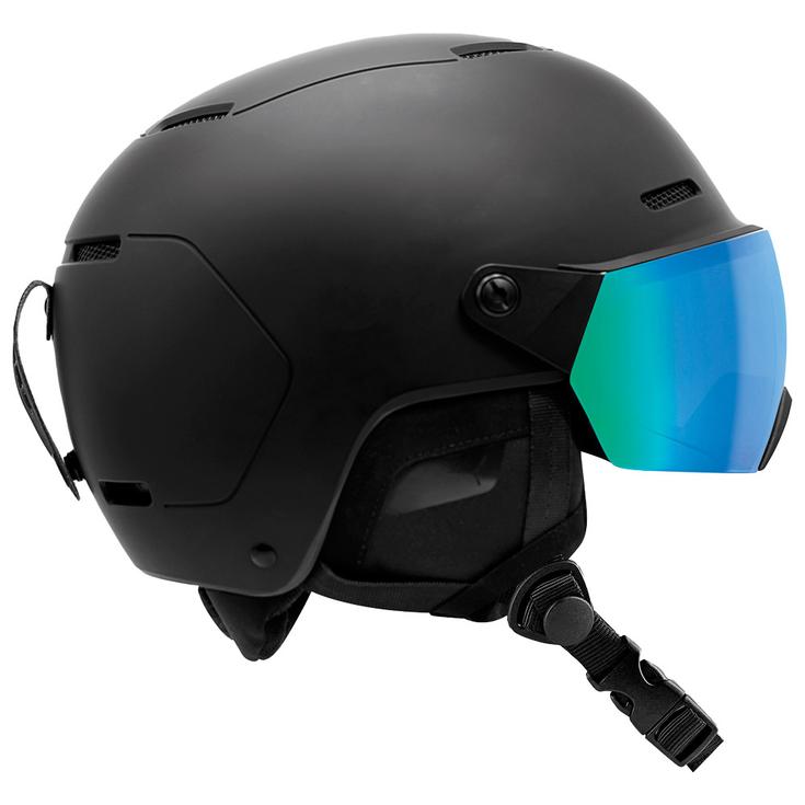 Cebe Casque visière Pow Vision 2 Black Grey Revo Blue Présentation