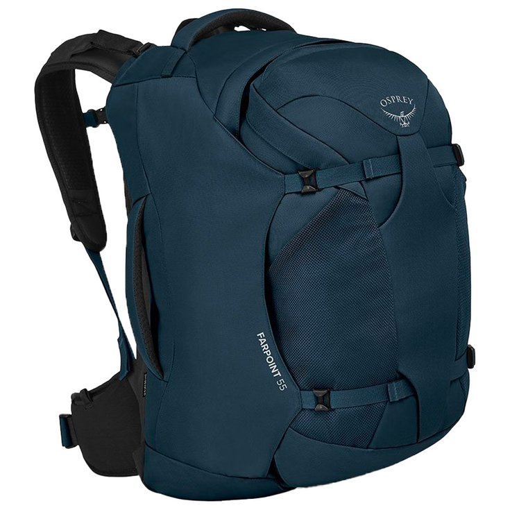 Osprey Sac de voyage Farpoint 55 Muted Space Blue Présentation Osprey Sac de voyage Farpoint 55 Muted Space Blue Présentation