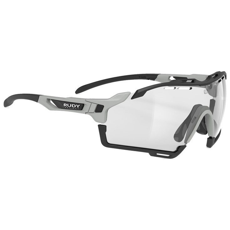 Rudy Project Lunettes de soleil Cutline Light Grey Matte ImpactX Photochromic 2 Laser Black Présentation