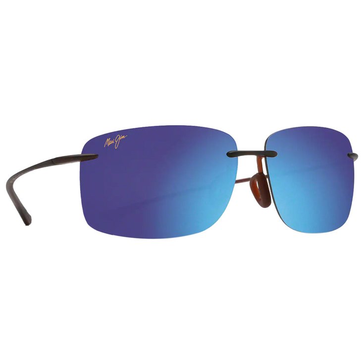 Maui Jim Lunettes de soleil Hema Mat Dark Brown Blue Hawaii Maui Pure Lt Présentation