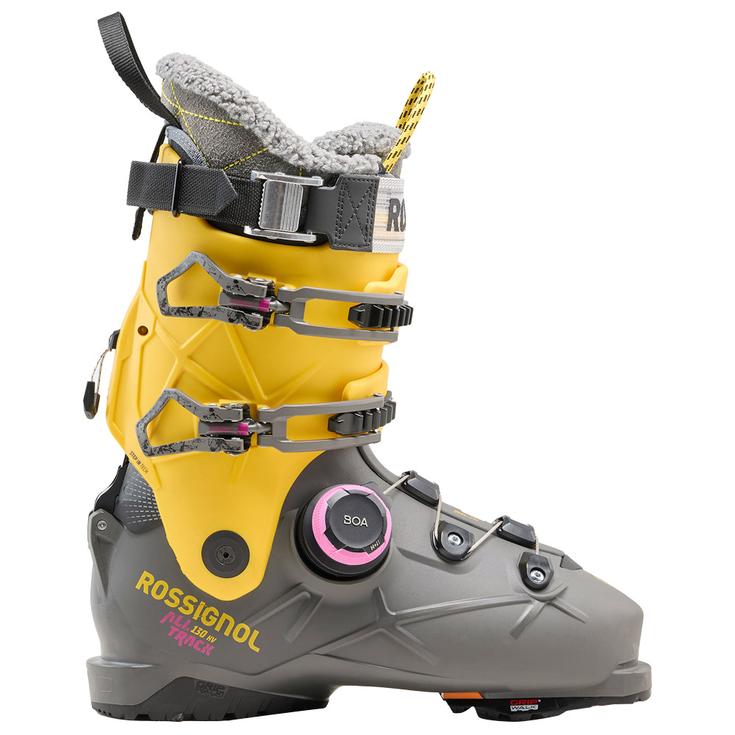 Rossignol Chaussures de Ski Alltrack 130 Hv Boa Gw Steel Grey Yellow Présentation