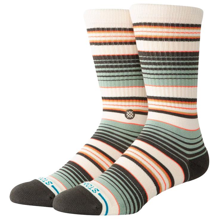 Stance Chaussettes Stripes Socks Rockford Crew Seagreen Présentation