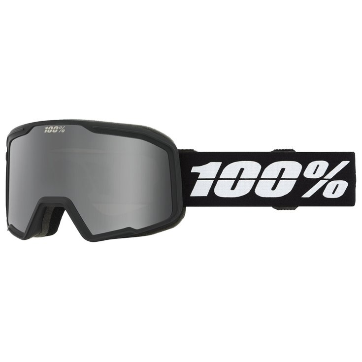 100% Masque de Ski Valnor Black Silver Silver Mirror Présentation