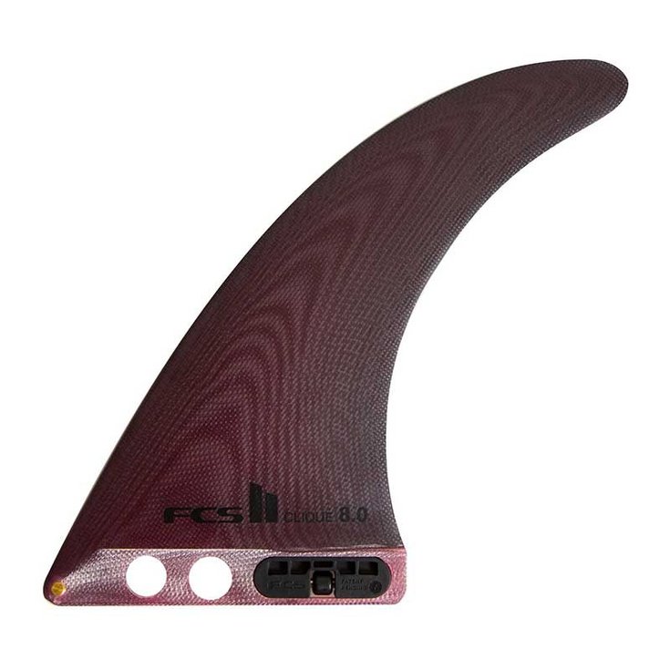 Fcs Ailerons Longboard II Clique Performance Glass 7" Red Dust Profil
