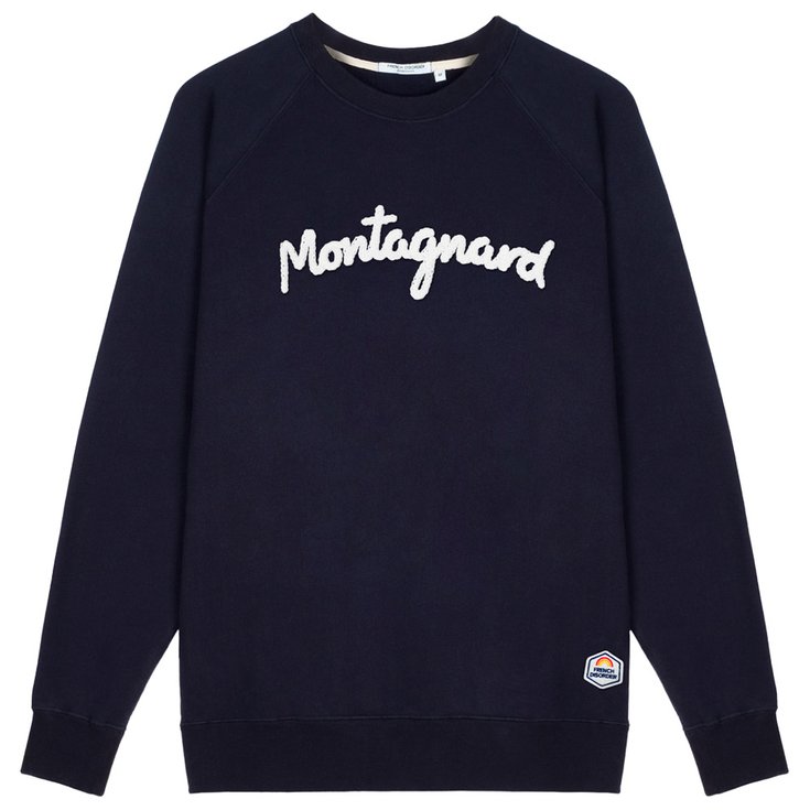 French Disorder Sweat Clyde Montagnard Tricotin Navy Présentation