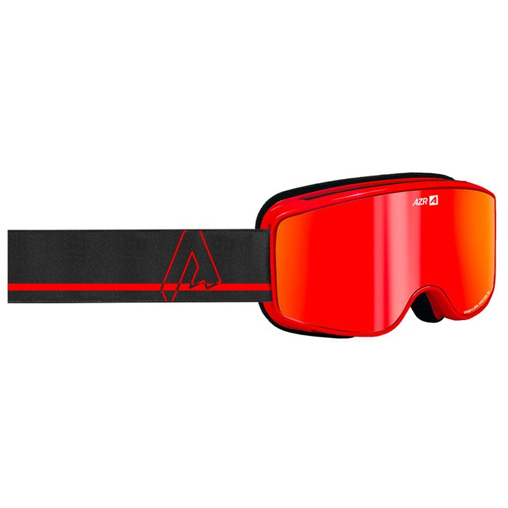 AZR Masque de Ski Winter Jr Rouge Vernie Full Rouge Multicouche Présentation