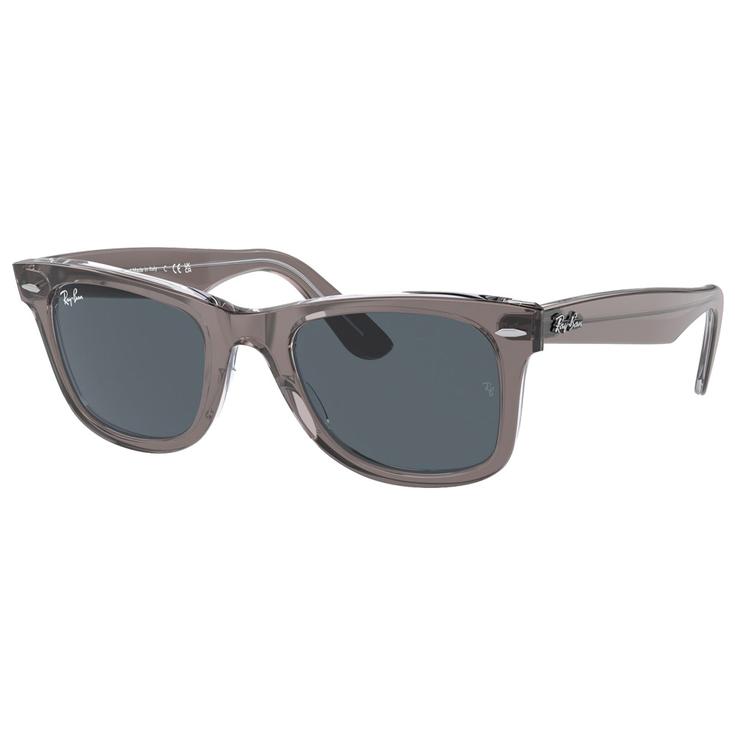 Ray Ban Lunettes de soleil RB2140 Original Wayfarer Classic Polished Grey Transparent Blue Présentation