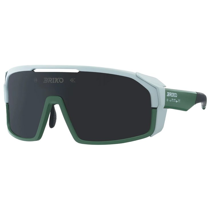 Briko Lunettes de soleil Load Modular Green Military Geyser Smoke Black Présentation