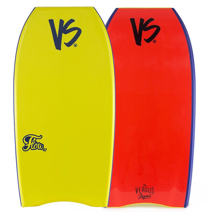 Versus Board de Bodyboard Flow PE HD - Yellow / Fluro Red Dos