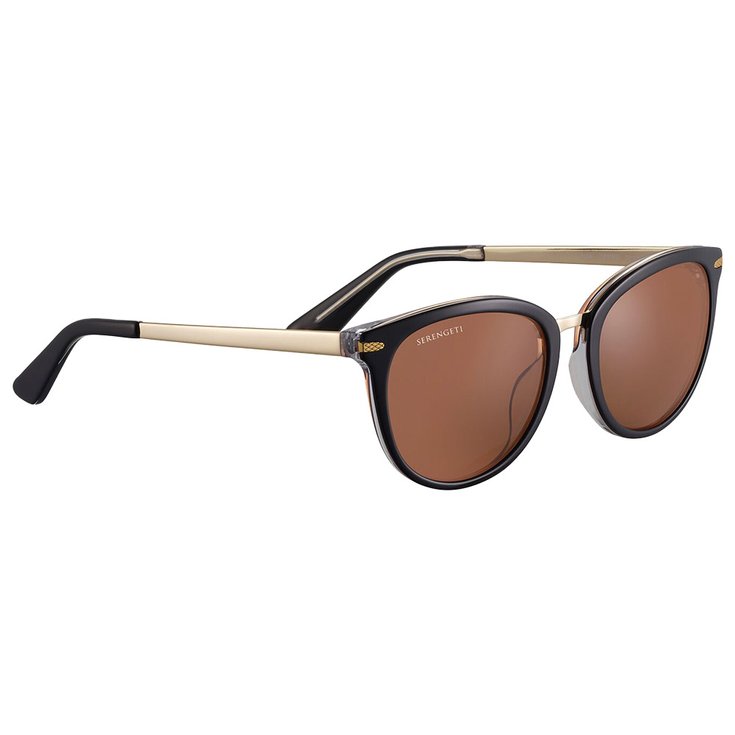 Serengeti Lunettes de soleil Jodie Shiny Black Light Gold Drivers Présentation