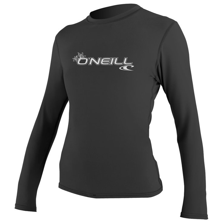 O'Neill Top Manches Longues Womens Basic Skins L/S Sun Shirt Black Présentation
