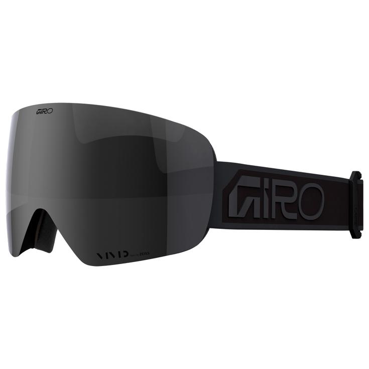 Giro Masque de Ski Contour Black Wordmark Vivid Jet Black + Vivid Infrared Présentation
