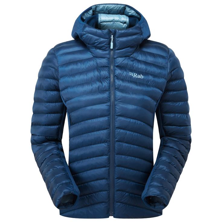 RAB Doudoune Cirrus Flex Hoody W Tempest Blue Présentation