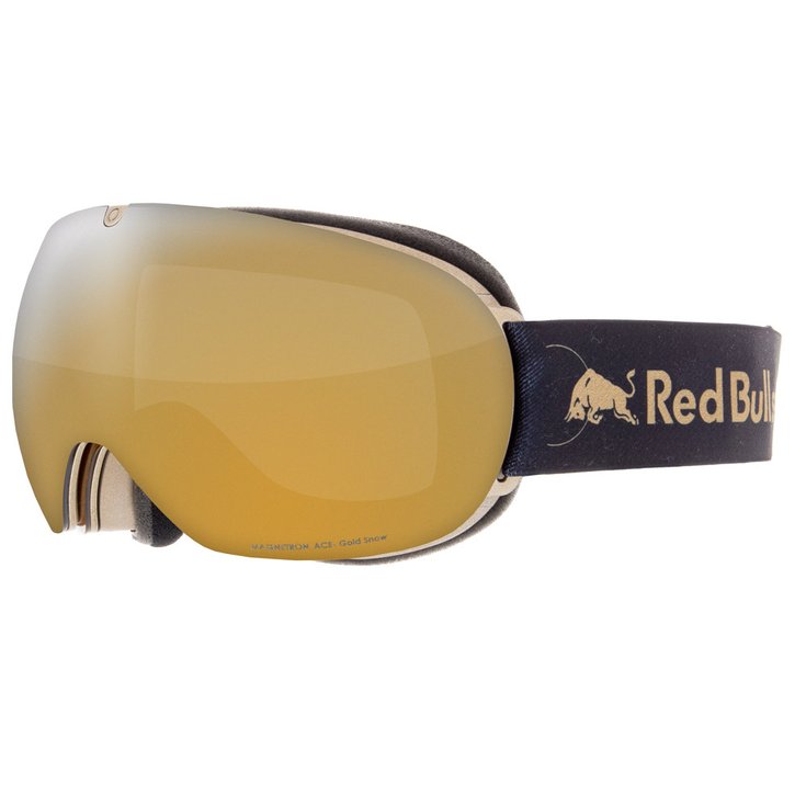 Red Bull Spect Masque de Ski Magnetron Ace Matte Metalic Gold Gold Snow Présentation