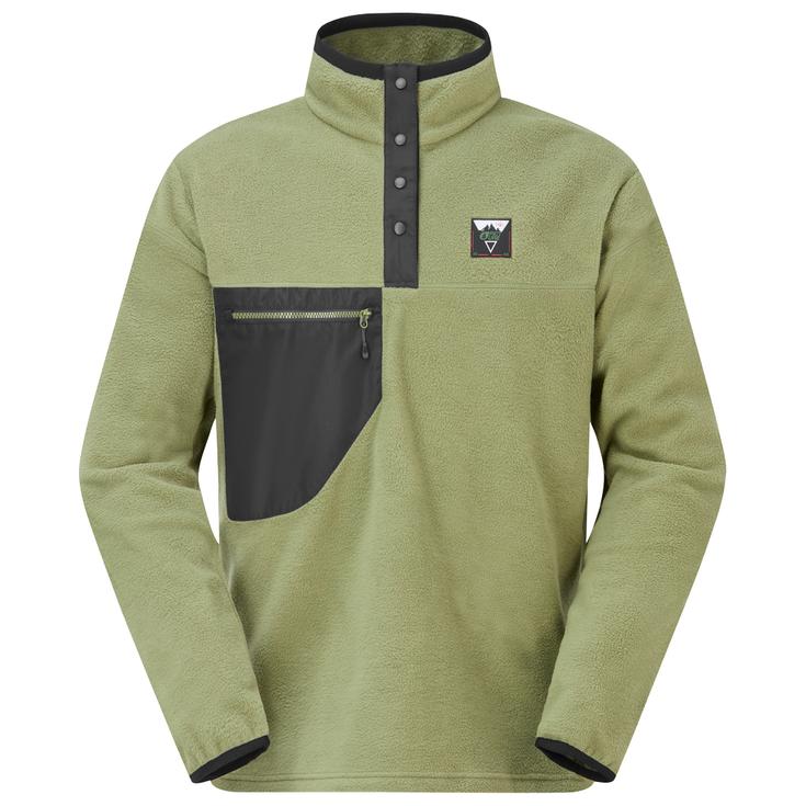 Picture Polaire Arcca 1/4 Zip Olivine Présentation
