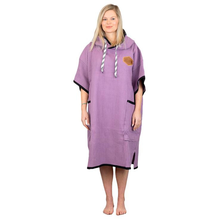 All-In Poncho Classic Light Waffle Ponchos Purple Présentation