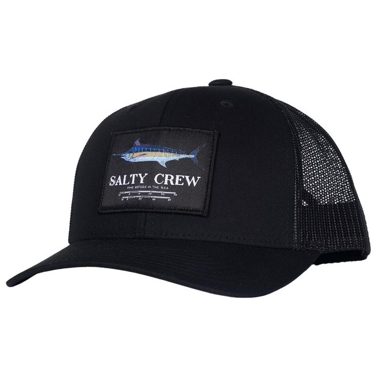 Salty Crew Casquettes Marlin Mount Retro Trucker Black Présentation