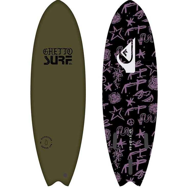 Quiksilver Board de Surf Bat Board W22 - Military Green Profil