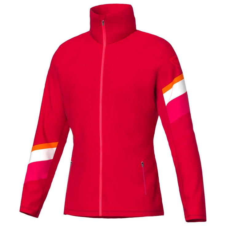 Rossignol Polaire W's Strawpile Fleece Full Zip Ruby Red Présentation