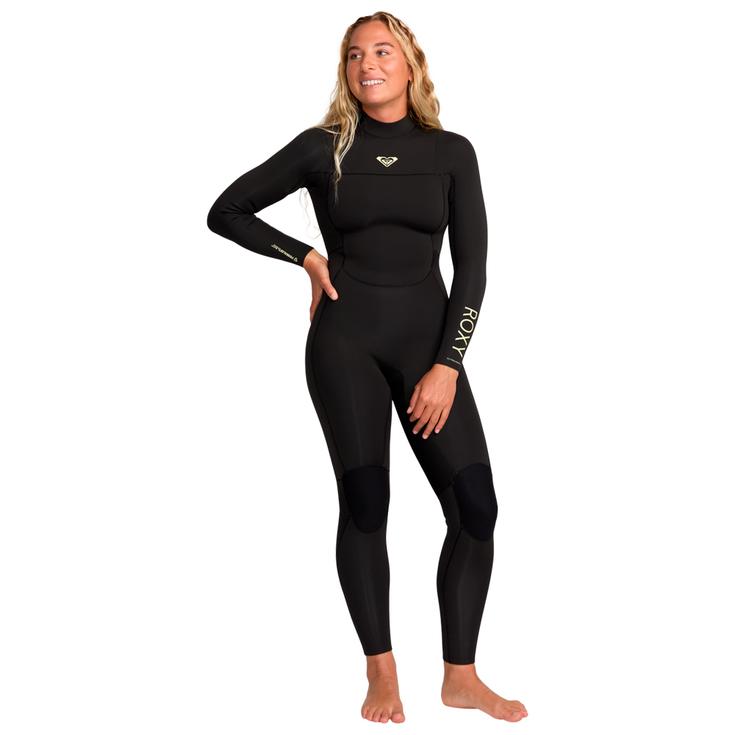 Roxy Combinaison Surf 4/3 Prologue Back Zip Black Présentation