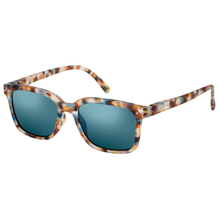 Izipizi Lunettes de soleil Sun #L Blue Tortoise Soft Blue Mirror Présentation