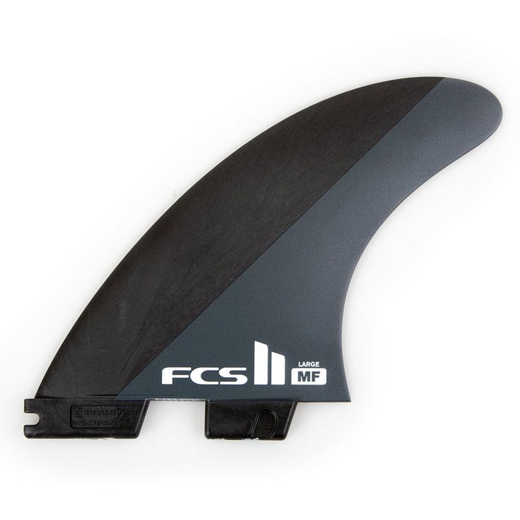 Fcs Ailerons Surf II MF Neo Carbon Black/Charcoal - 3 Dérives Profil