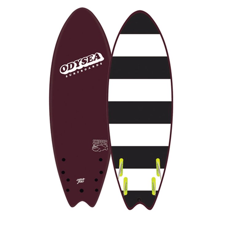 Catch Surf Board de Surf Odysea Skipper - Quad Maroon Présentation