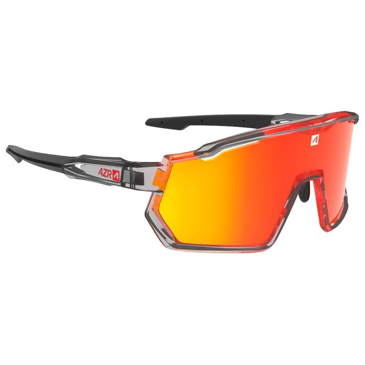 AZR Lunettes de soleil Pro Race Rx Crystale Grise Noire Vernie Multicouche Rouge Présentation