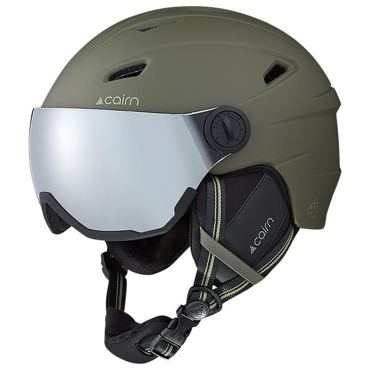 Cairn Casque de ski avec visière Electron Visor Mat Khaki Présentation