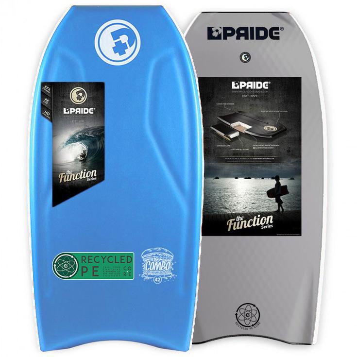 Pride Board de Bodyboard Combo PE HRC HD Aqua Blue / Silver Profil