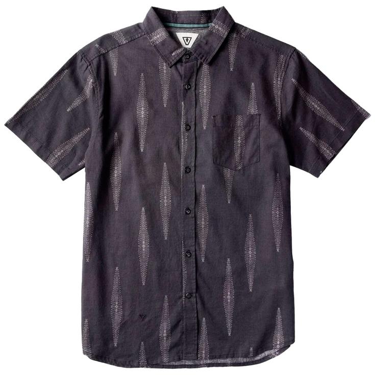 Vissla Chemise Seaside Eco Short Sleeve Shirt Phantom Présentation