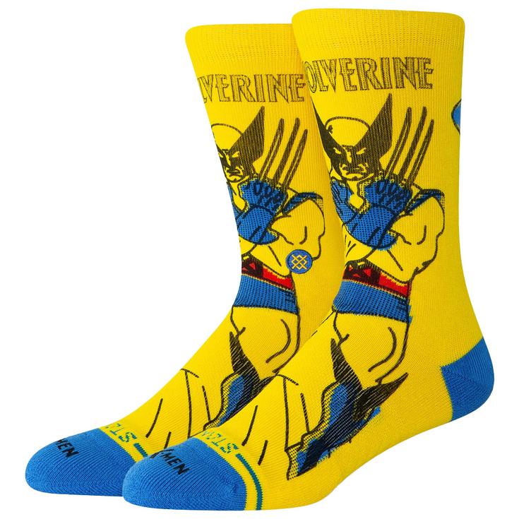 Stance Chaussettes Crew Sock II Wolverine Crew Yellow Présentation