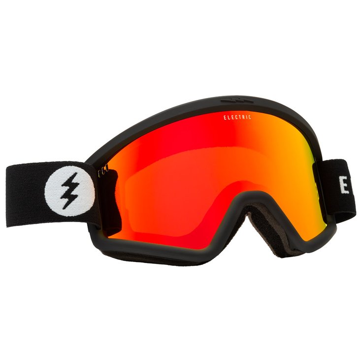 Electric Masque de Ski Hex Matte Black Red Chrome Présentation